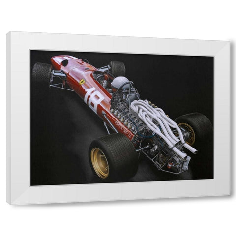 Bandini White Modern Wood Framed Art Print by Strothers, Todd