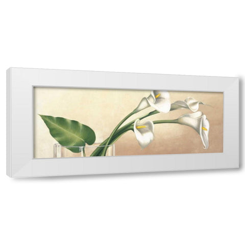Vaso con calle bianche White Modern Wood Framed Art Print by Barberini, Eva