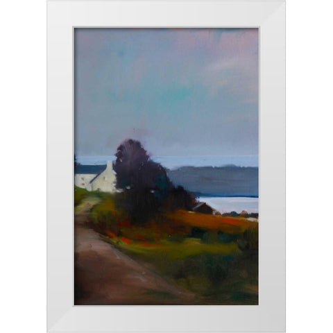 By the Water II White Modern Wood Framed Art Print by Barbini, Eddie