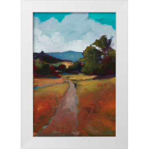Country Road II White Modern Wood Framed Art Print by Barbini, Eddie