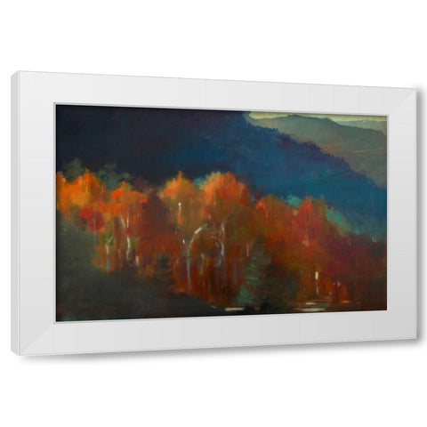 Autumn Forest White Modern Wood Framed Art Print by Barbini, Eddie