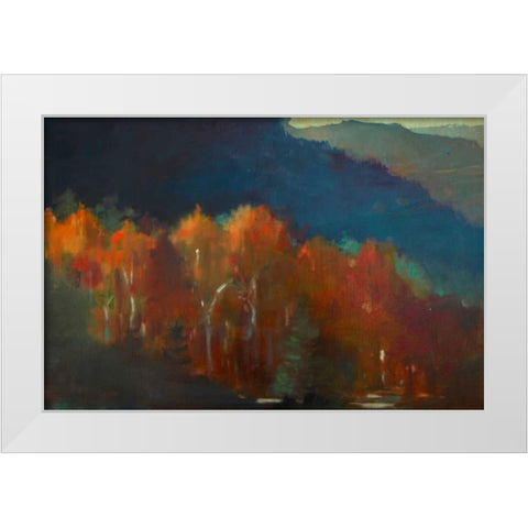 Autumn Forest White Modern Wood Framed Art Print by Barbini, Eddie