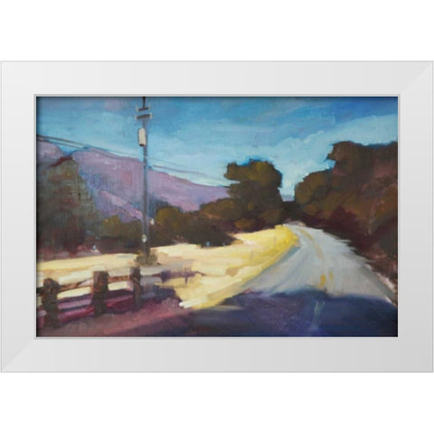 The Way Home White Modern Wood Framed Art Print by Barbini, Eddie