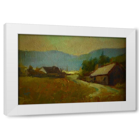 Early Evening White Modern Wood Framed Art Print by Barbini, Eddie