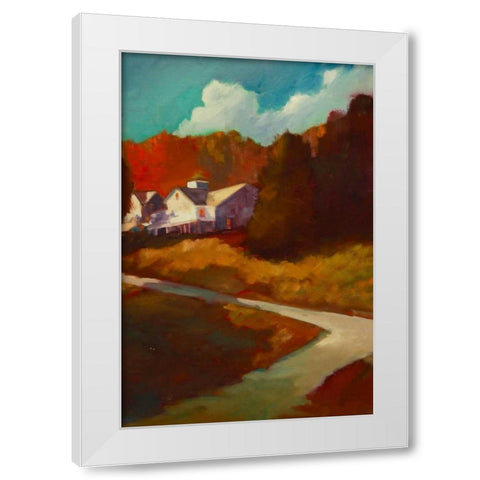 Up to the House White Modern Wood Framed Art Print by Barbini, Eddie