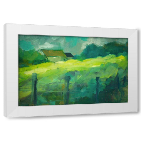 Tucked Away II White Modern Wood Framed Art Print by Barbini, Eddie