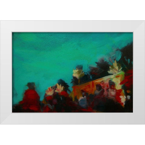 The Grove White Modern Wood Framed Art Print by Barbini, Eddie