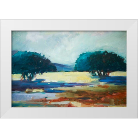 The Opening White Modern Wood Framed Art Print by Barbini, Eddie