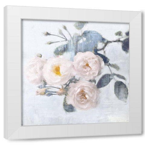 Delicate Blush I White Modern Wood Framed Art Print by Ford, Emily