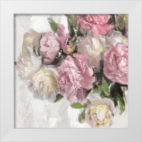 Floral Pink II White Modern Wood Framed Art Print by Ford, Emily