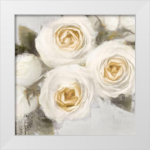 Ivory I White Modern Wood Framed Art Print by Ford, Emily