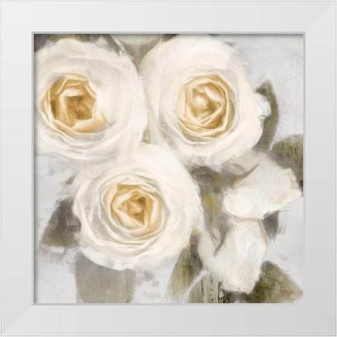 Ivory II White Modern Wood Framed Art Print by Ford, Emily
