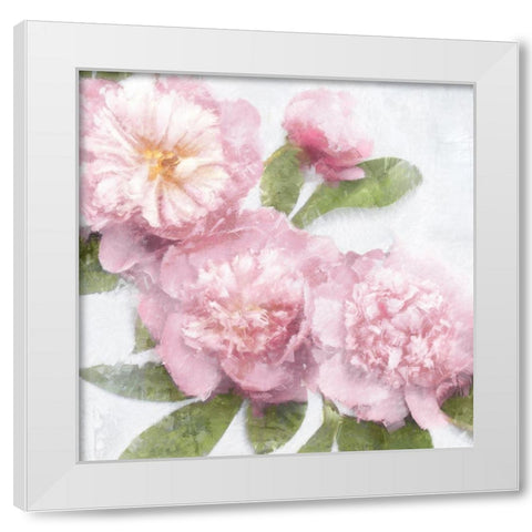 Pink Bloom I White Modern Wood Framed Art Print by Ford, Emily