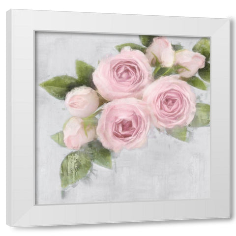 Pretty Pink White Modern Wood Framed Art Print by Ford, Emily