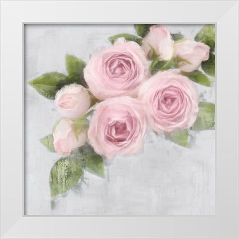 Pretty Pink White Modern Wood Framed Art Print by Ford, Emily