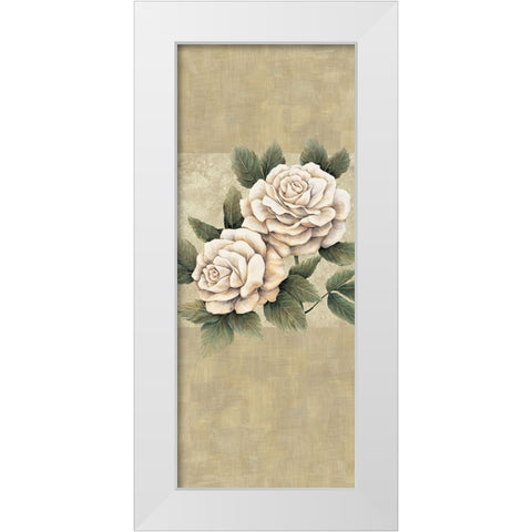 Elegance I White Modern Wood Framed Art Print by Lopez, E.