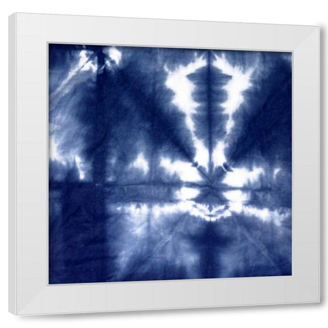 Shibori III White Modern Wood Framed Art Print by Roberts, Ellie