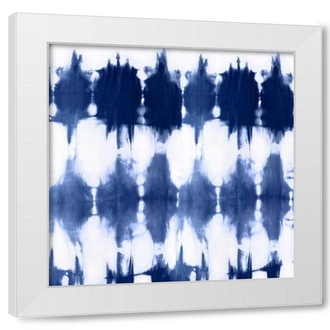 Shibori V White Modern Wood Framed Art Print by Roberts, Ellie