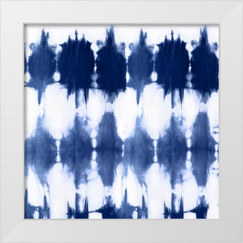 Shibori V White Modern Wood Framed Art Print by Roberts, Ellie