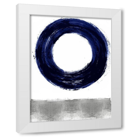 Gravitate Blue I White Modern Wood Framed Art Print by Roberts, Ellie