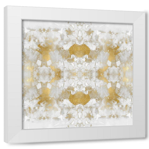 Resonate in Gold II White Modern Wood Framed Art Print by Blake, Madeline
