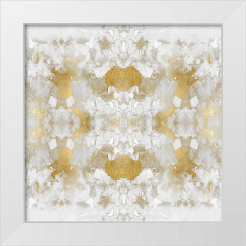 Resonate in Gold II White Modern Wood Framed Art Print by Blake, Madeline