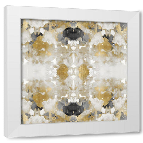 Resonate in Gold III White Modern Wood Framed Art Print by Blake, Madeline