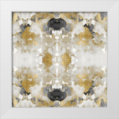 Resonate in Gold III White Modern Wood Framed Art Print by Blake, Madeline