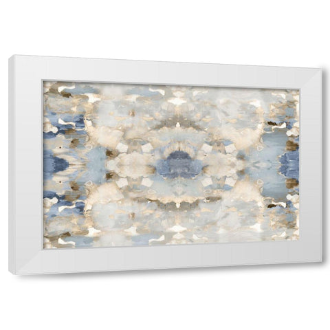 Harmony Blue and Brown II White Modern Wood Framed Art Print by Blake, Madeline