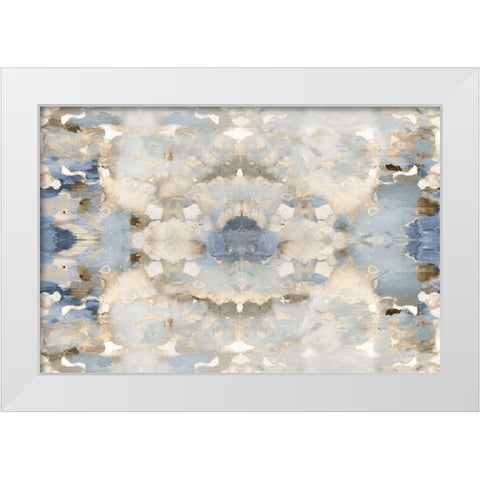 Harmony Blue and Brown II White Modern Wood Framed Art Print by Blake, Madeline