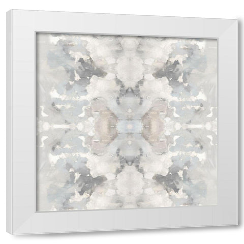 Harmony Gray III White Modern Wood Framed Art Print by Blake, Madeline