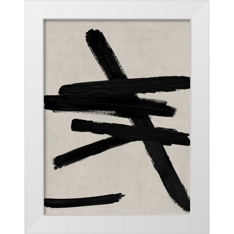 Crossroads I White Modern Wood Framed Art Print by Roberts, Ellie