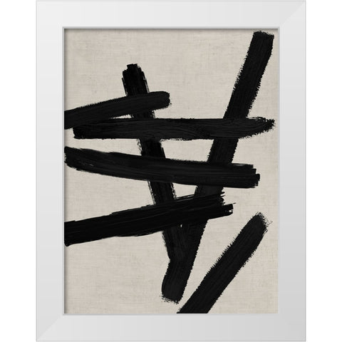 Crossroads II White Modern Wood Framed Art Print by Roberts, Ellie