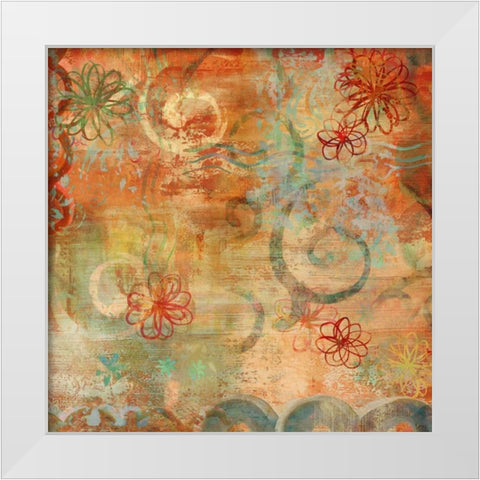 Happy Days II White Modern Wood Framed Art Print by Dunn, Emily