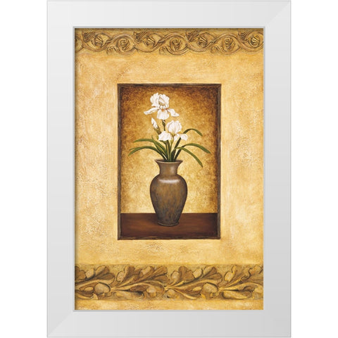 Tuscan Still Life II White Modern Wood Framed Art Print by Moreau, Eduardo