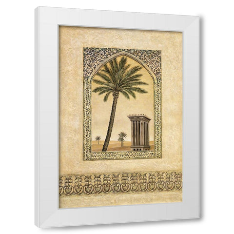 Desert Wind I White Modern Wood Framed Art Print by Moreau, Eduardo