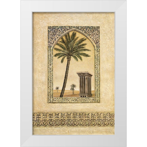 Desert Wind I White Modern Wood Framed Art Print by Moreau, Eduardo