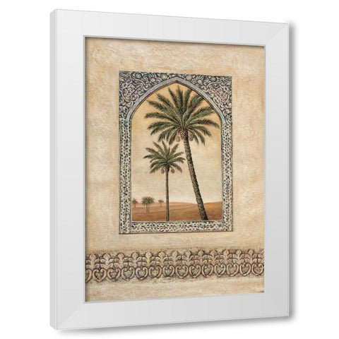 Desert Wind II White Modern Wood Framed Art Print by Moreau, Eduardo