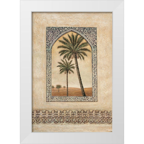 Desert Wind II White Modern Wood Framed Art Print by Moreau, Eduardo