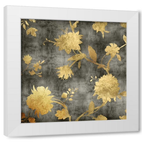 Golden Silhouette I White Modern Wood Framed Art Print by Lange, Erin