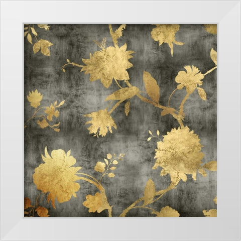 Golden Silhouette I White Modern Wood Framed Art Print by Lange, Erin