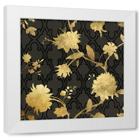 Golden Silhouette III White Modern Wood Framed Art Print by Lange, Erin