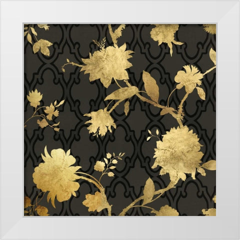 Golden Silhouette III White Modern Wood Framed Art Print by Lange, Erin