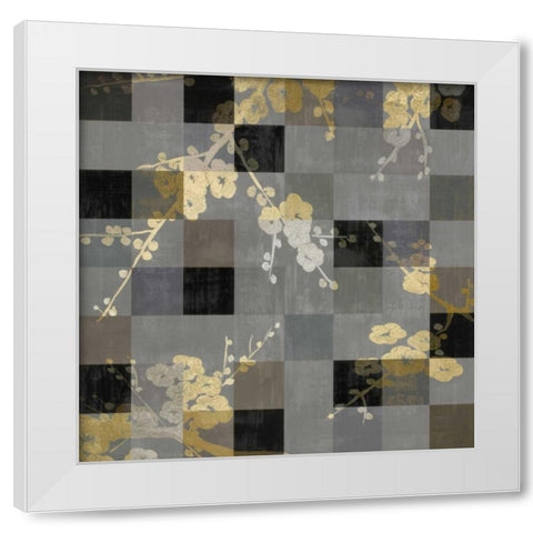 Blossoms Reflections I White Modern Wood Framed Art Print by Lange, Erin