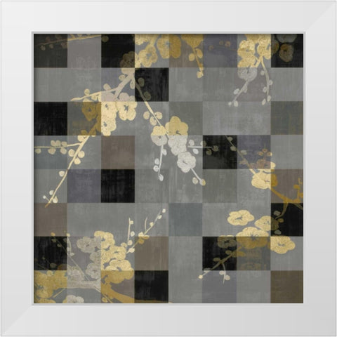 Blossoms Reflections I White Modern Wood Framed Art Print by Lange, Erin