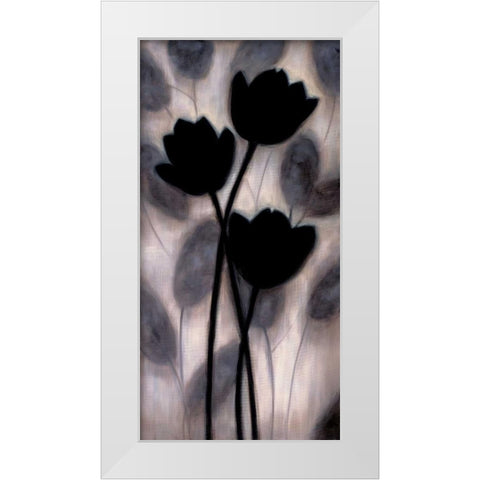 In Harmony I White Modern Wood Framed Art Print by Lange, Erin