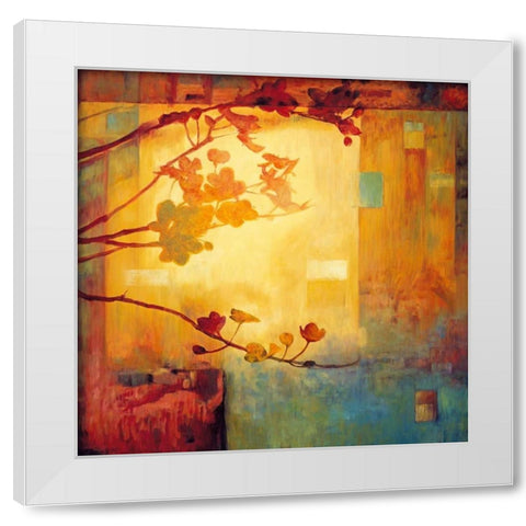 Renewal I White Modern Wood Framed Art Print by Lange, Erin