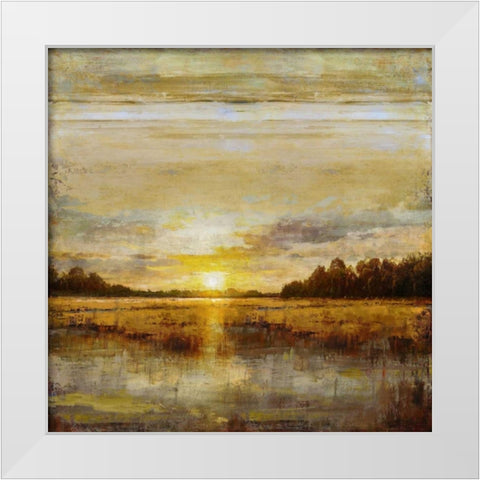 Break of Dawn White Modern Wood Framed Art Print by Turner, Eric