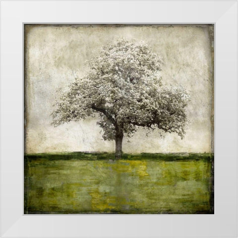 Majestic - Green White Modern Wood Framed Art Print by Turner, Eric