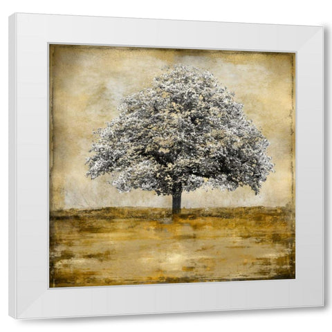 Stately - Gold White Modern Wood Framed Art Print by Turner, Eric